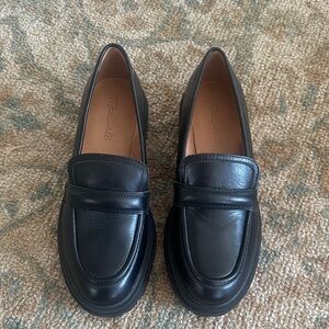 Madewell Black Leather Loafers